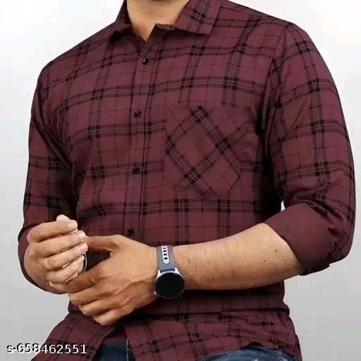 Classic Brown Check Shirt - Image 1
