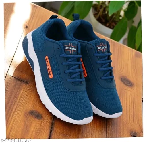 Stylish Grey Mesh Sneakers for Men. - Image 1
